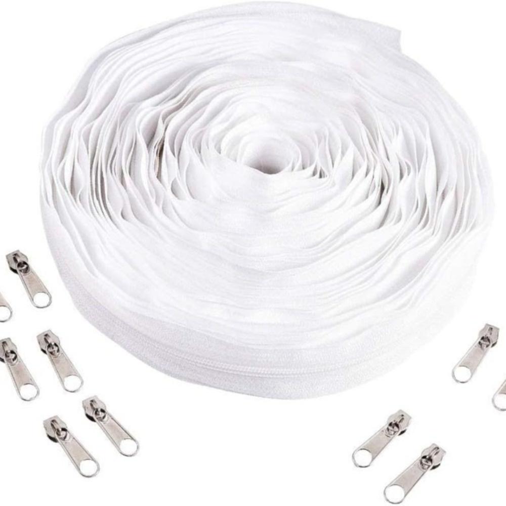 No.3 Nylon Zipper Tape Contrast Color Slider Closure Zip New Jacket Long Zips  For Sewing Garment