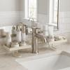 Quick Drainage Faucet Storage Shelf Carbon Steel Bathroom Sink Shelf  Hotel
