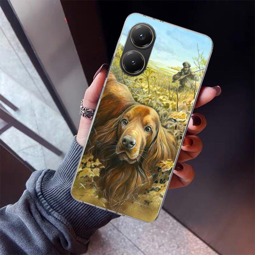 Hunter Dog Hunting Phone Case For Xiaomi Poco X7 X6 X5 Pro F7 Ultra Redmi 15C 15 13 13C 12 12C 10 10A 10C 9 9A 9C 9T Shell Poco