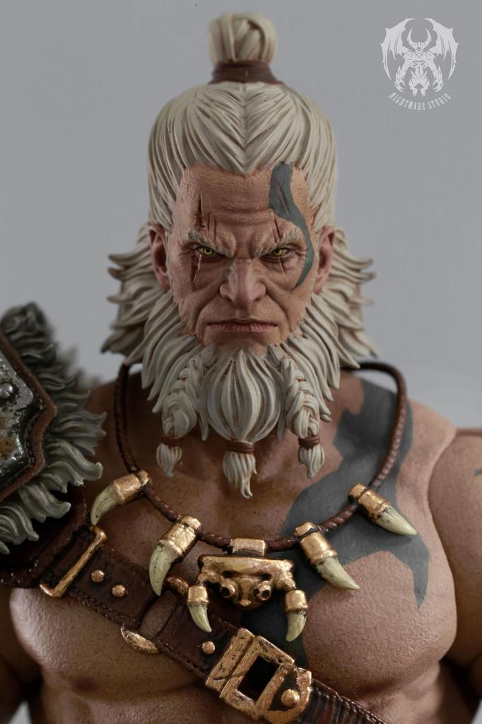 NIGHTMARE STUDIO Barbarian Scale Painted Movable Figure 1/12 PVC&ABS