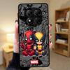 Чехол для телефона Funda для Xiaomi Redmi Note 14 12 A4 10 13 Pro Plus 9S 11 13C 14C Marvel Дэдпул Росомаха Любовь