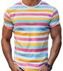 XXS-6XL Футболка для мужчин Модные полосатые 3D-принтованные футболки для мужчин Летние повседневные футболки с коротким рукавом Топы Футболки Пуловеры