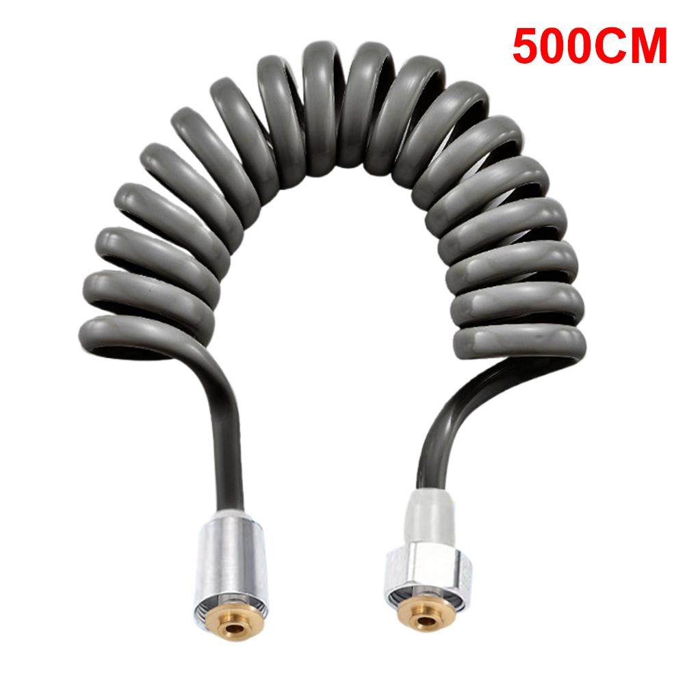 1/1/1M Spring Shower Nozzle Sprinkler Hose Flexible Shower Hose Spring Shower Telephone Line Hose Spring Tube Bidet Accessory