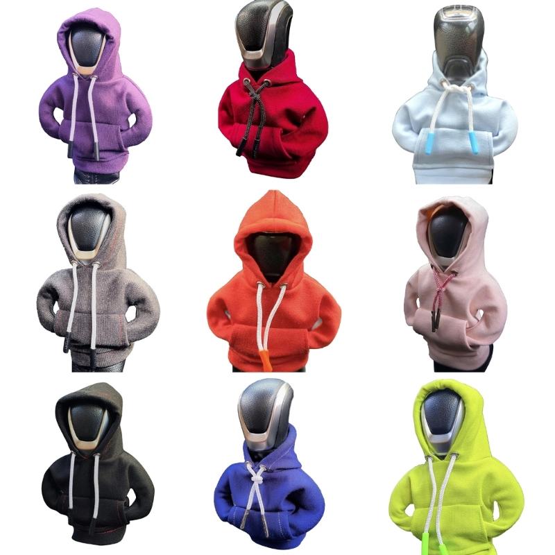 Крышка ручки переключения передач, модная толстовка с капюшоном, ручка переключения передач, декоративная крышка, ручное автоматическое авто, аксессуары для салона автомобиля