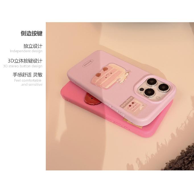 Cute Dessert Cake17pro max Apple16Silicone phone case iphone14Applicable13Three-dimensional softness
