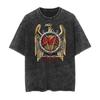 Thrash Metal Band SLAYER Graphic Print Vintage Washed Tshirt Men Women Retro Fashion Streetwear Yk Top Harajuku Oversized Tees