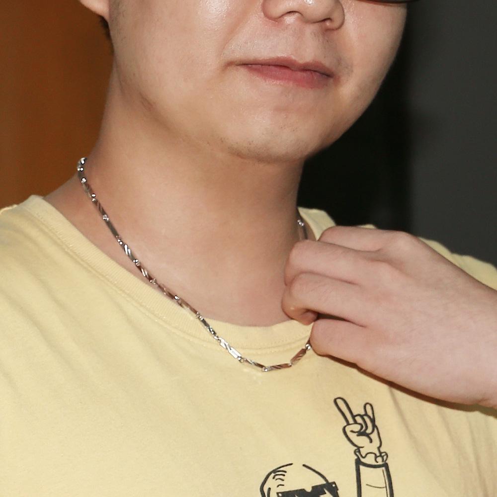 New Fashion Punk Man & Woman Square Carving Pattern 100% 925 Sterling Silver Necklace Men 3MM 20 Inches Link Chain Jewelry