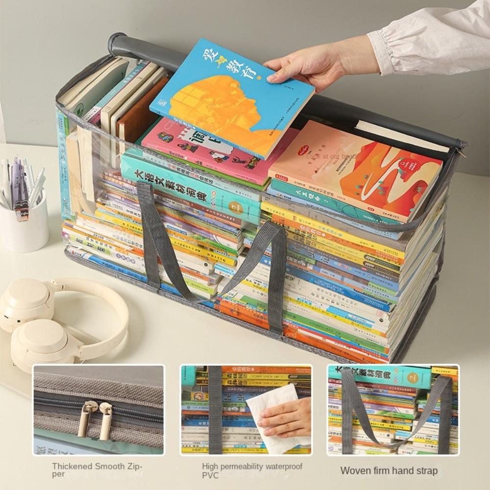 Multifunctional Collapsible Pouch Waterproof Books Collection Container  Student