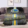 Golden State Warriors Blanket Design Patterned flannel blanket perfect for the bedroom living room, sofa, or a little nap