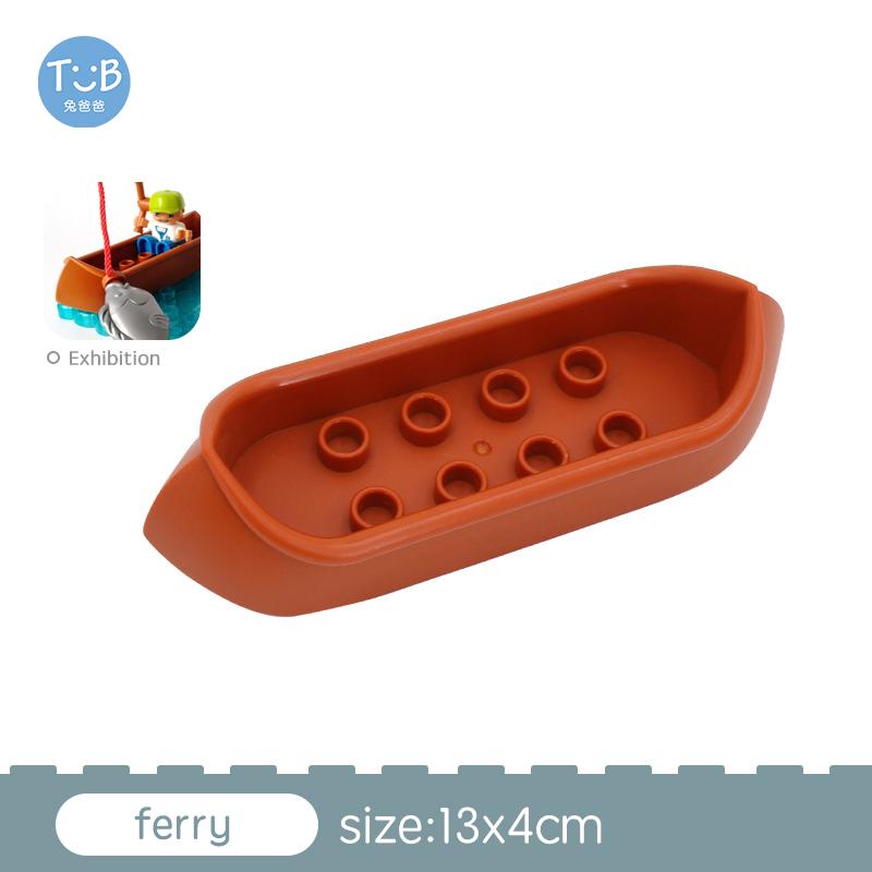 Большой размер Строительные блоки Спортивная машина Автобус Джип Грузовик Аксессуары Кирпичи Совместимые с Duplos Детские Сделай сам Детали Детские Игрушки Подарок