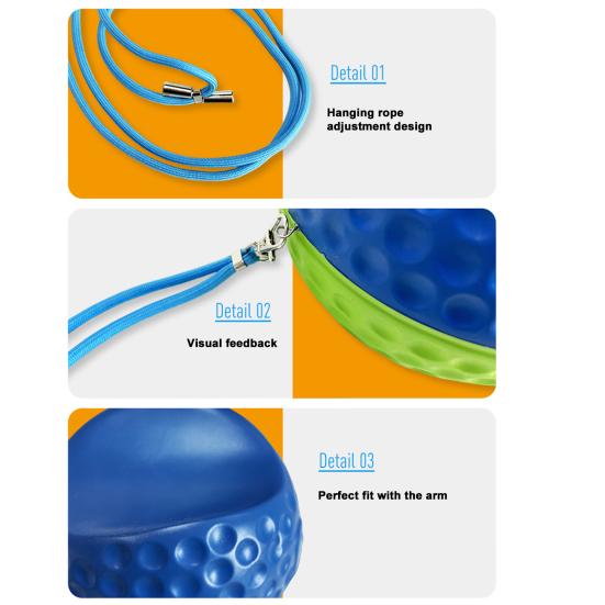 Тренировочное приспособление для гольфа, мяч из пенополиуретана, корректор осанки для гольфа, тренировочное оборудование для гольфа в помещении и на открытом воздухе для начинающих и профессионалов