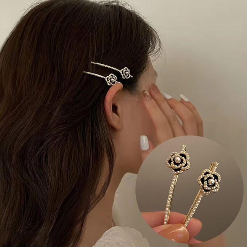Женская заколка Shavelpin Цветок Фианит Заколка Silpin Острая заколка Блестящая