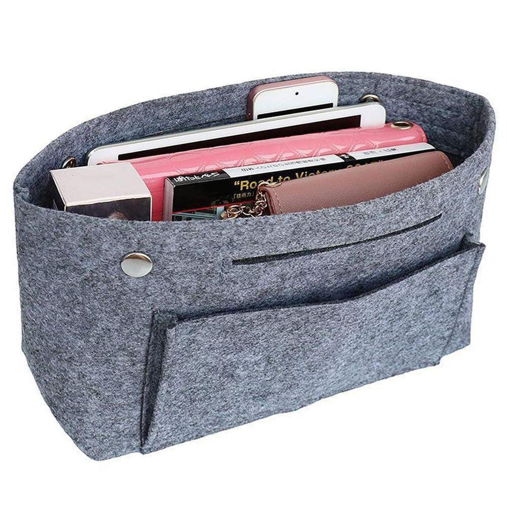 Portable Travel Bag Insert Pouch Inner Bag Felt Insert Bag Purse Liner Handbag Insert Bag