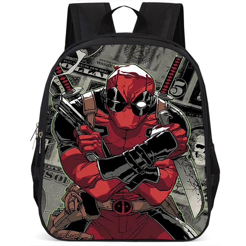 Spacious 15 Inch Deadpool Backpack For Boys And Girls With Large Capacity Design
