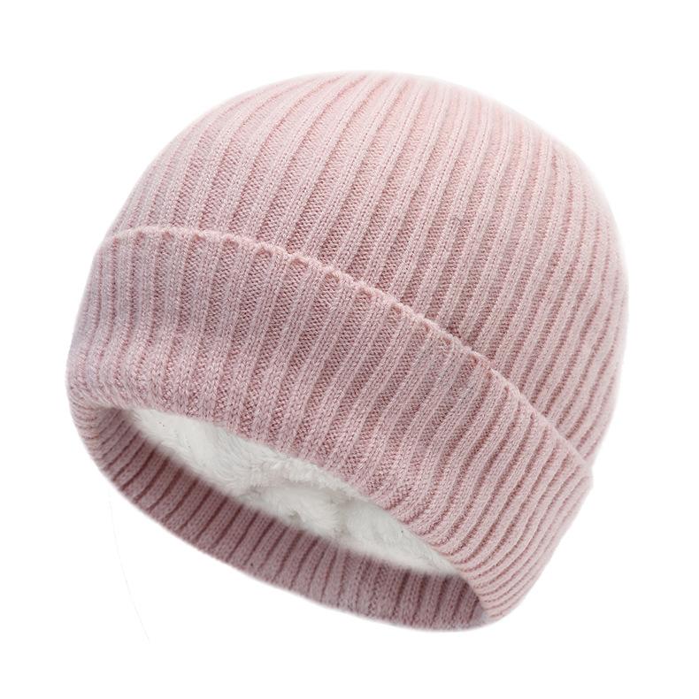 Autumn and Winter New Knitted Cap Leisure Men and Women Warm Wool Hat Padded Ski Thickened Ear Protection Wool Cap