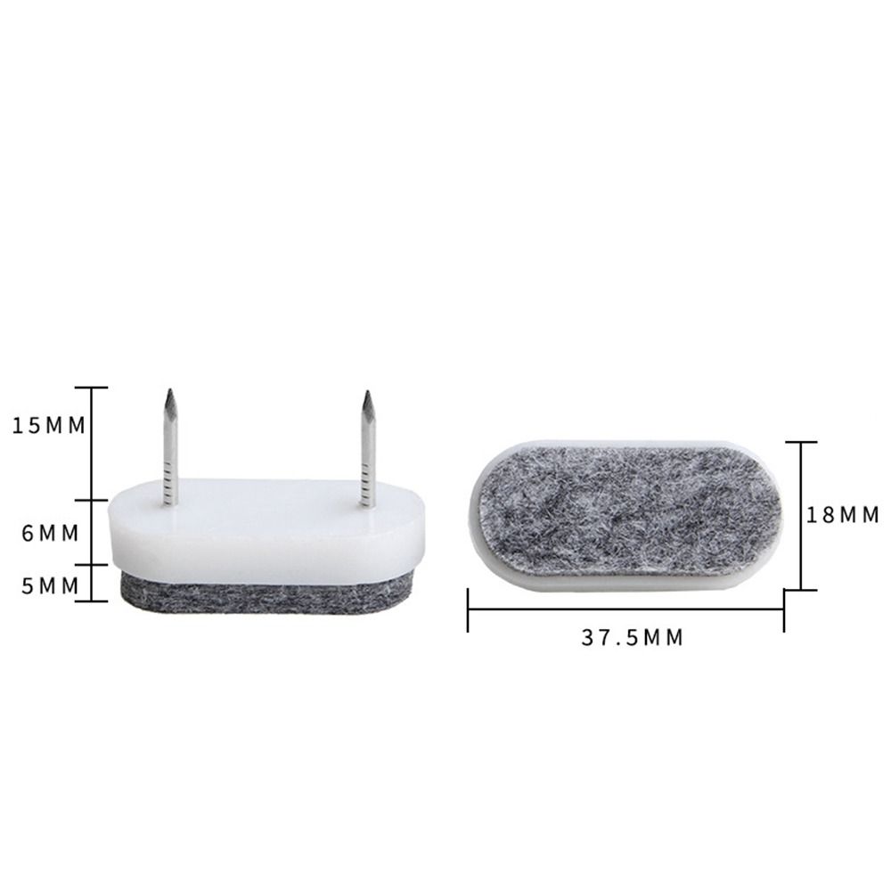 10pcs/set Simple DIY Felt Pads Moisture-proof Thicken Sofa Foot Nail Non-slip Plastic Scratch Protector Mat Furniture Accessory