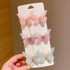 Girls Hair Ornament Hair Accessories Rainbow Hairpin Butterfly Hairpin Hair Clips Duckbill Clip