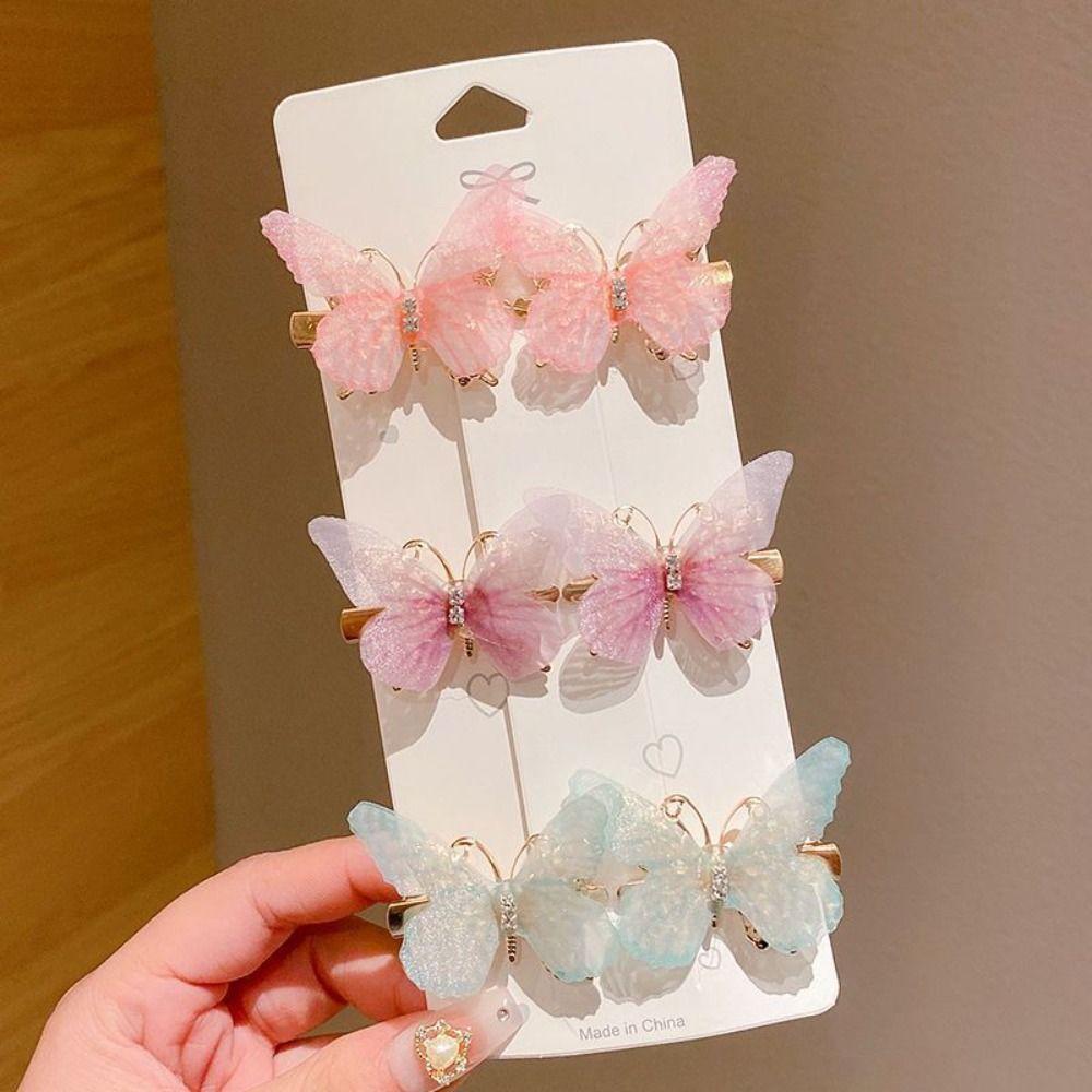 Headwear Hair Accessories Cute Barrette Rainbow Hairpin Butterfly Hairpin Duckbill Clip Hair Clips