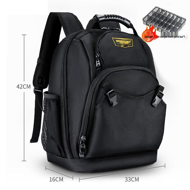 Multifunctional Electrician's & Woodworking Durable Backpack with Large Capacity & Plastic Bottom