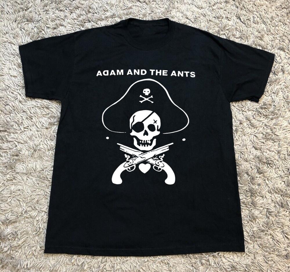 Ретро Футболка Adam and The Ants Черная Все Размеры Подарок Фанатам Унисекс Футболка