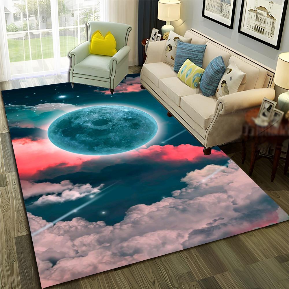 Ковер Космос Галактика Планета Звезда 3D Вселенная для дома, гостиной, спальни, под диван, придверный коврик, декор, детский коврик, нескользящий коврик для пола