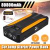 89800mAh Car Jump Starter Power Bank W/ LED Flashlight Auto Emergency Battery Booster LCD Battery Percentage Starting Device