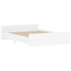 VidaXL Bed Frame with Headboard and Footboard White 160x200 Cm 3203761
