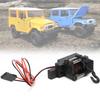 Plastic Metal Automatic Winch Upgrade Parts Accessories Fit for 116 RC Car WPL C34 C34K C34KMBlack
