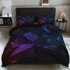 Cool Geometric Bed Three-Piece Quilt Cover Metal Pattern Digital Printing Bedding Set