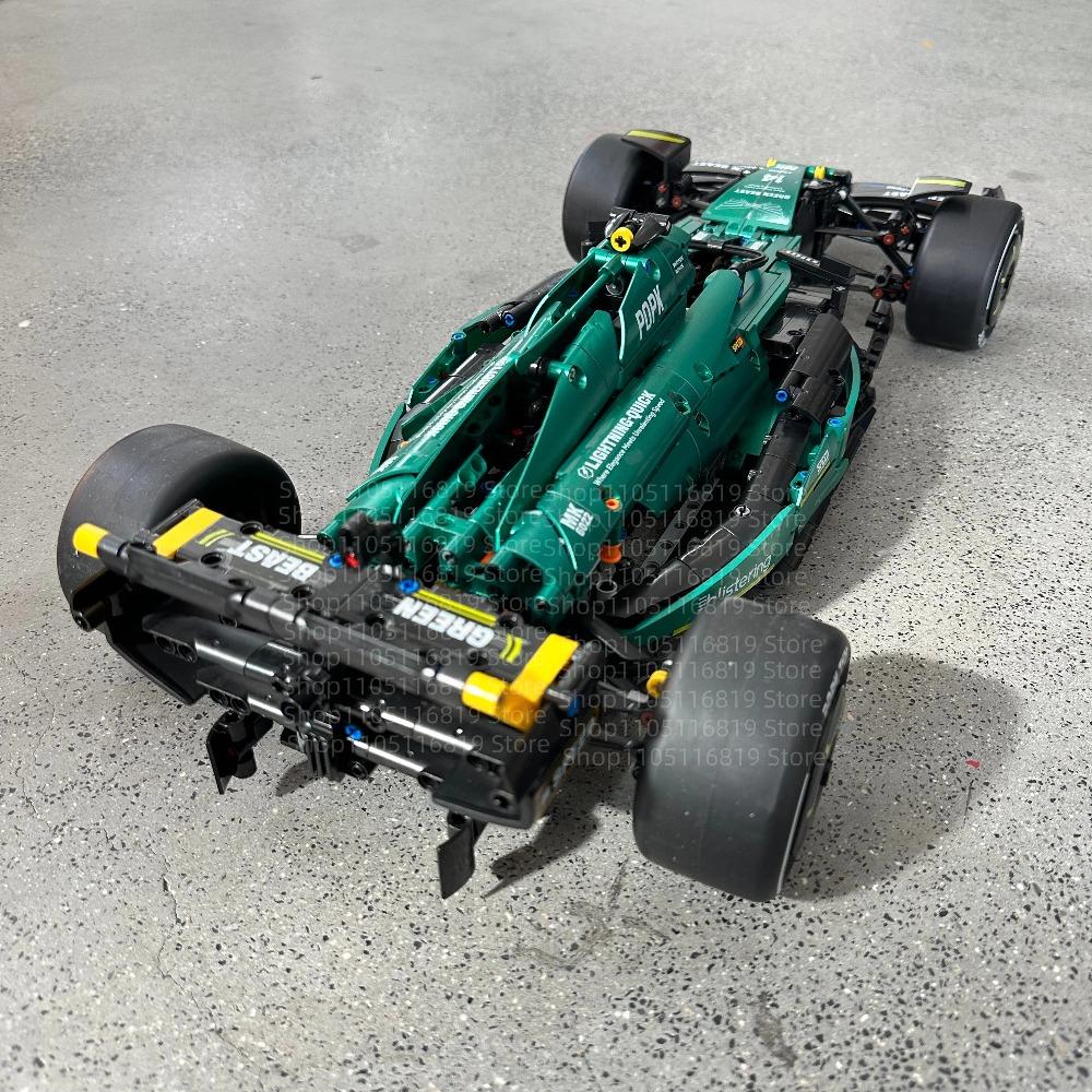 Классический Гоночный Автомобиль Martin AMR24 Строительные Блоки 1912 шт. Кирпичики MOC F1 Гоночные Технические Модели Автомобилей Набор Рождественский Подарок