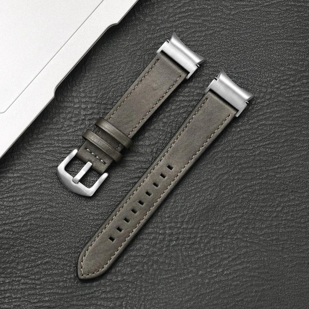 Кожаный ремешок для Samsung Galaxy Watch 6 Classic 47мм 43мм Браслет Без зазоров Correa для Galaxy Watch 7 6 5 4 5Pro 45мм Ремешок