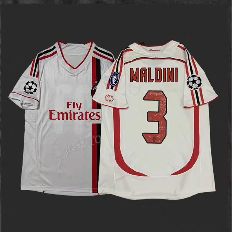 Vintage jersey 0607AC Milan No. 22 Kaka national team Brazil France Portugal short-sleeved home and away jersey