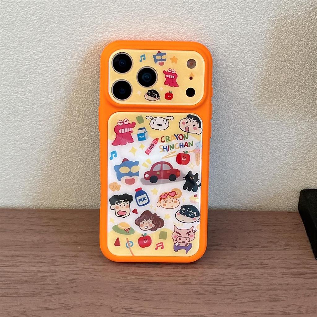 Защитный чехол-книжка с защитой от падения и синего света для iPhone 15 Pro Max с изображением семьи Син-тяна, синий