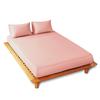 Cotton Fitted Wide King Mite Gentle On Bed Bed Mattress Futon 200x200cm 100% Sheet, Pill-Resistant, Size, 200-Thread Broadcloth, Antibacterial,