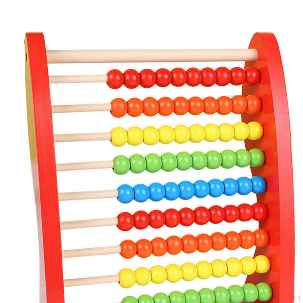 Abacus for Kids Math Counting Beads Frame Birthday Gifts Add Subtract Wooden
