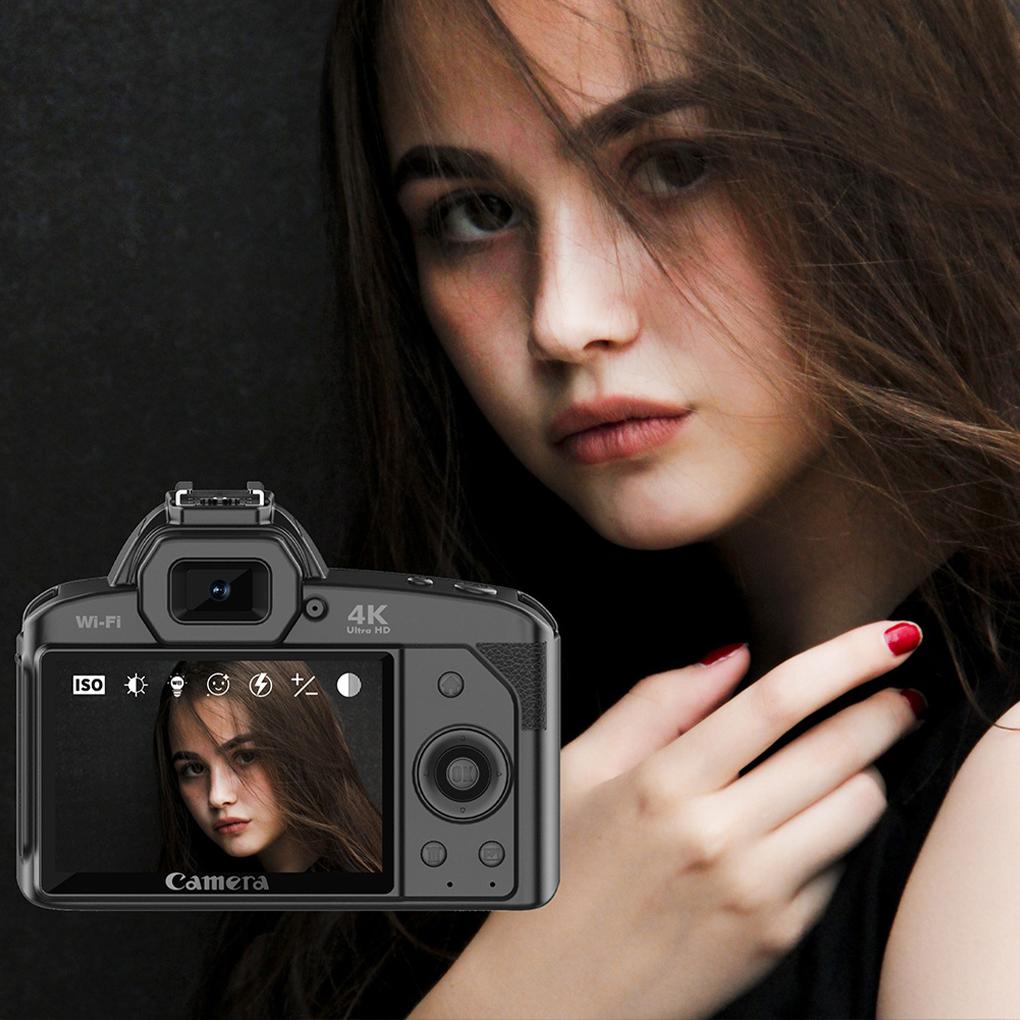 Профессиональная WiFi камера-видеокамера 4K Ultra HD Записывающая камера Кам 16-кратный цифровой зум Четкое ИК ночное видение с подсветкой