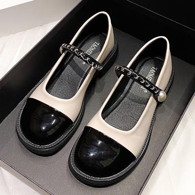 Нежное слово в стиле ретро, ​​жемчужные туфли Мэри Джейн, женские летние туфли