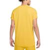 Nike Теннисная футболка Dri-FIT однотонная повседневная тренировочная с коротким рукавом мужские топы желтый FD5261-709