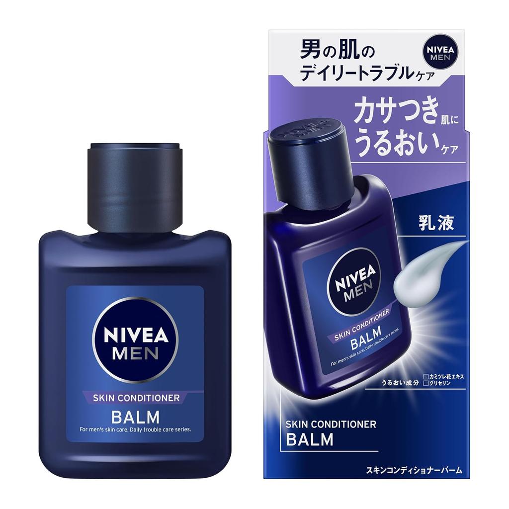 Nivea Men Skin Conditioner Balm Mens Lotion Dry Moisturizing Prevents Dryness Roughness Non-Alcohol Type 110ml