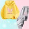 2025 Autumn Korean Girl Clothing Kawaii Kids Clothes Cute Children's Hoodies and Sweatpant 2pcs Set