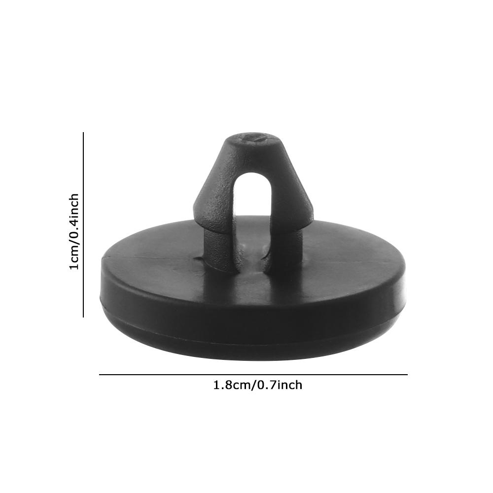 10Pcs Black Parts Lamp Clutch Brake Pedal Pad Cushion Brake Light Switch Stopper