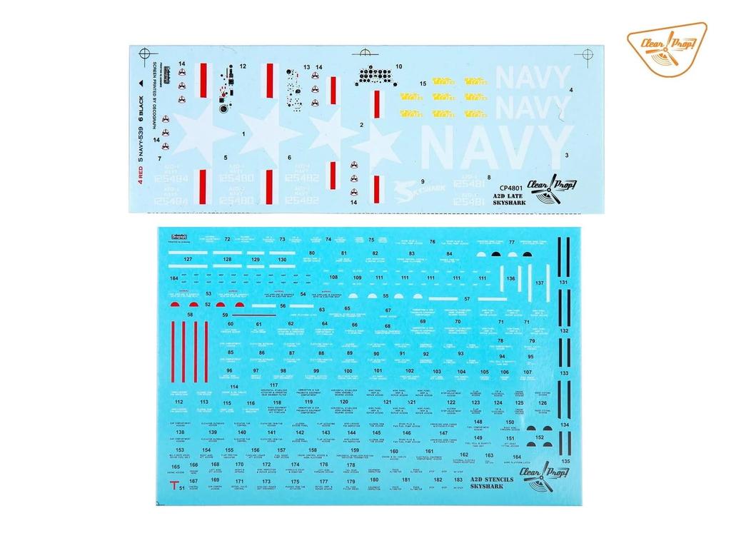 Clearprop Scale American Skyshark Plastic Model Kit CPU4801 1/48 A2D-1
