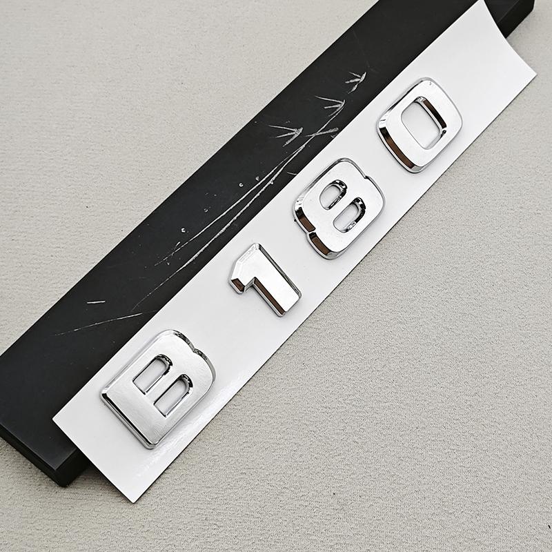 3D ABS A180 A200 B180 B200 Logo Emblem Letters Sticker Car Trunk Badge For Mercedes Benz Auto Accessories BD1