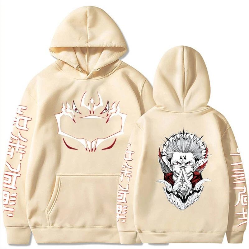 Jujutsu Kaisen Anime Hooded Gojo Satoru Printed Men Hoodies Comfortable Unisex Oversized Sweatshirt Harajuku Streetwear