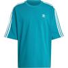Футболка Originals Adicolor Oversize Comfortable Loose Fit с круглым вырезом и коротким рукавом, мужские топы, синяя JC7733