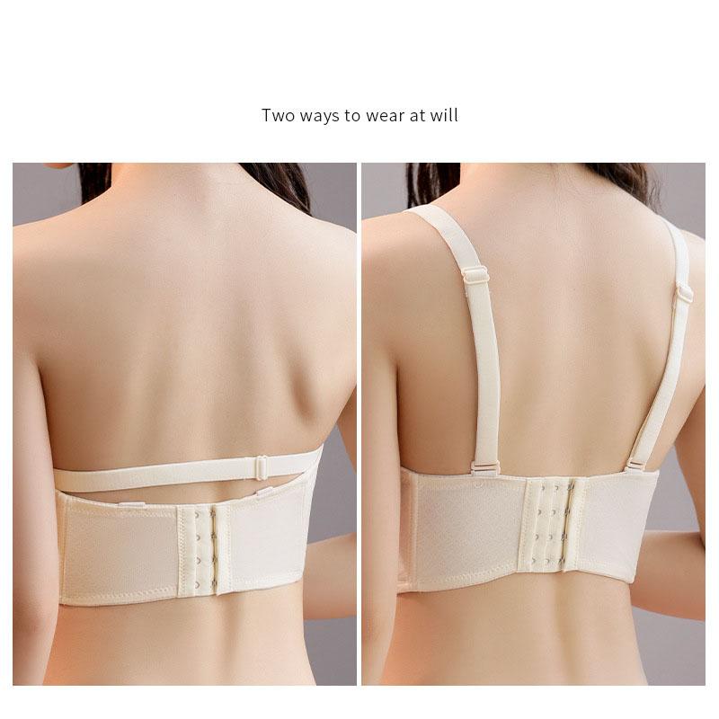 Женский бюстгальтер-минимайзер большого размера, невидимый бюстгальтер без косточек, беспроводной бюстгальтер без бретелек, нескользящее нижнее белье, топы