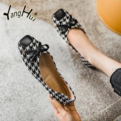 Аксессуары с бабочкой и узлом, женская обувь на плоской подошве из искусственной кожи, удобная, 2024, новая мода, легкая пряжка, лаконичный корейский стиль