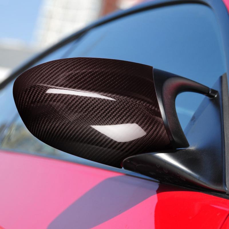Real Dry Carbon Fiber Door Side Wing Rearview Mirror Cover Trim Car Accessories Modification For BMW 3 Series E92 E93 2007-2009