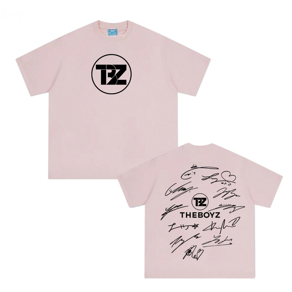 Футболка THE BOYZ, летняя футболка в стиле K-pop бойз-бэнда, корейская одежда, 100% хлопок, женская/мужская, высокое качество.