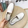 British Casual Low-heeled Small Leather Shoes Women's Lazy Commuting Loafers Soft-soled Comfortable Flat-soled Simple Single Shoes 1025-1